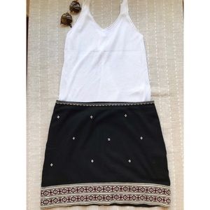 Madewell embroidered mini skirt